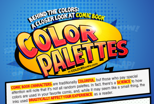 Comic Book Color Palettes