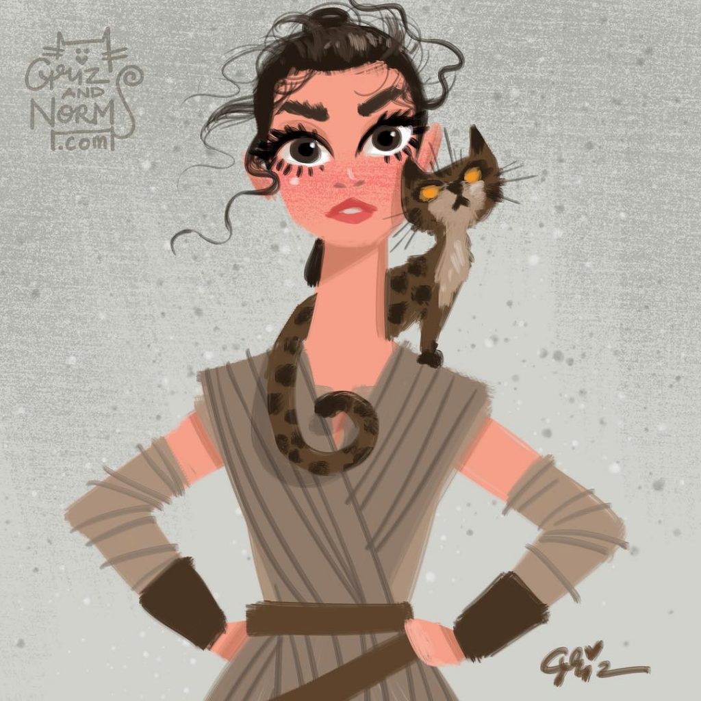 star wars characters and cats