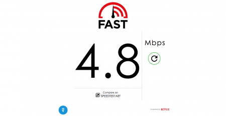 netflix fast speed test result