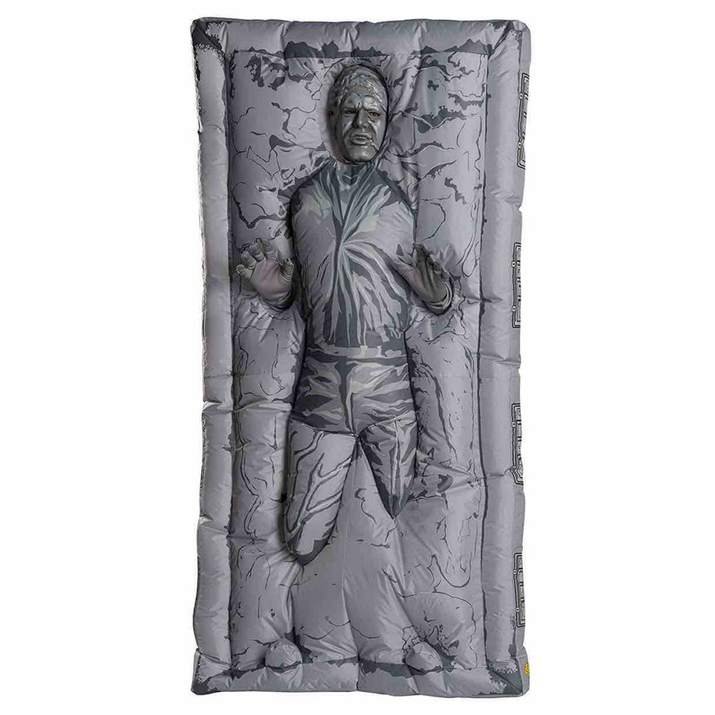 inflatable Han Solo in Carbonite