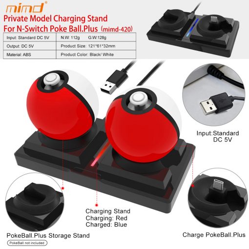 Whitney Resten give Charger Stand For Nintendo Switch Poke Ball Plus Controller