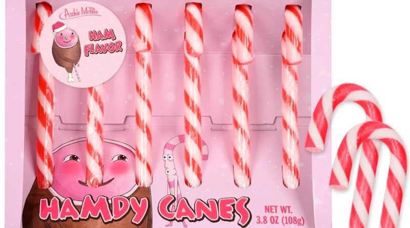 ham-flavored candy canes