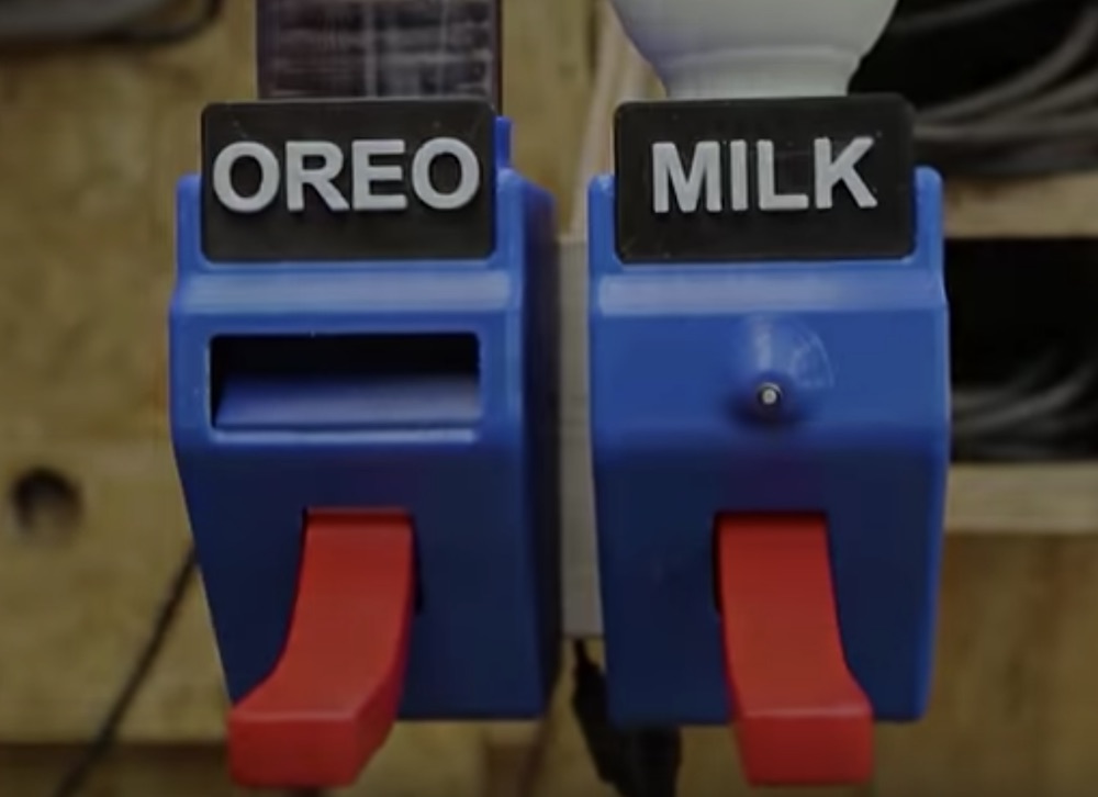 oreo & milk dispenser