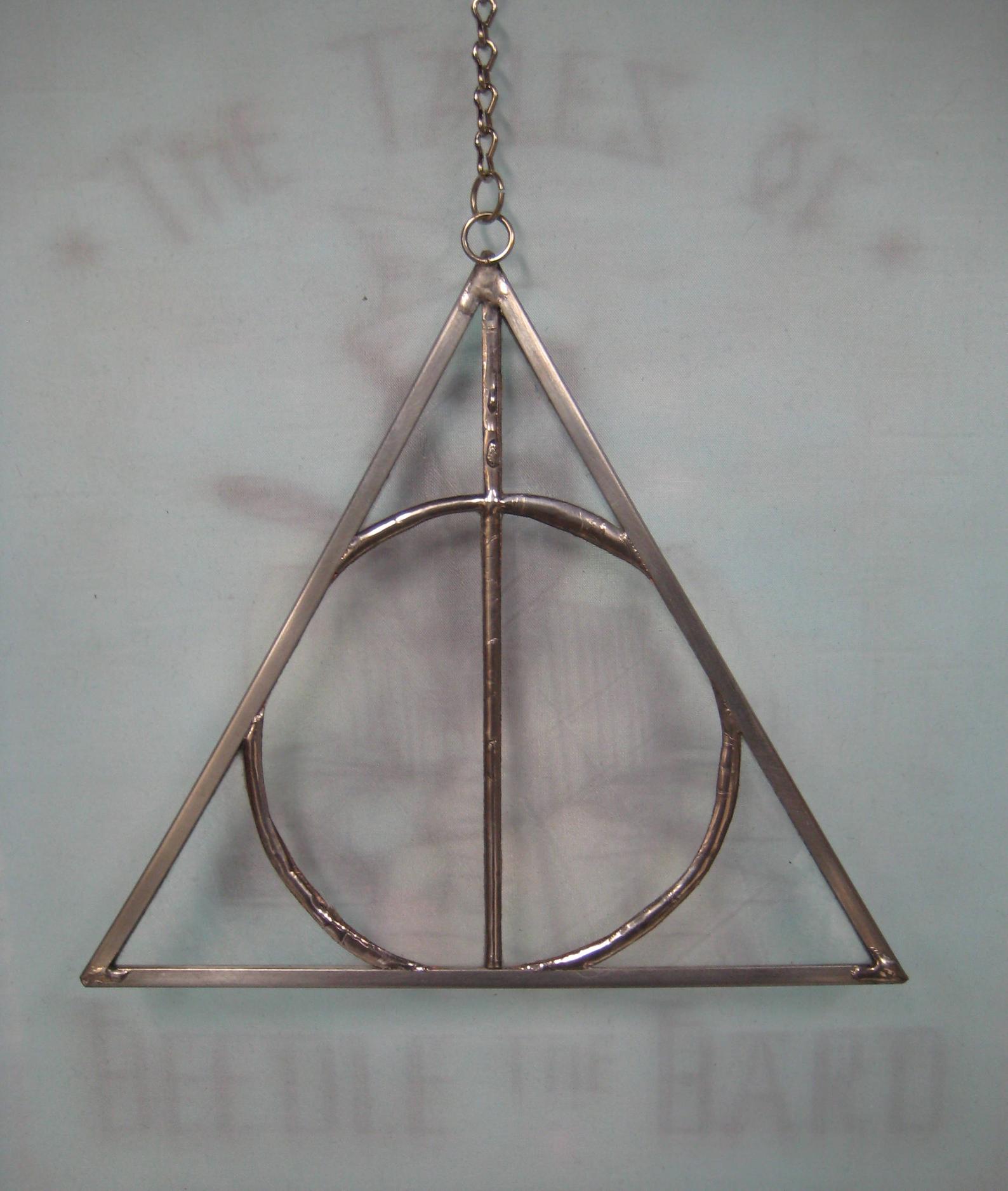 Deathly Hallows Stained Glass Ornament
